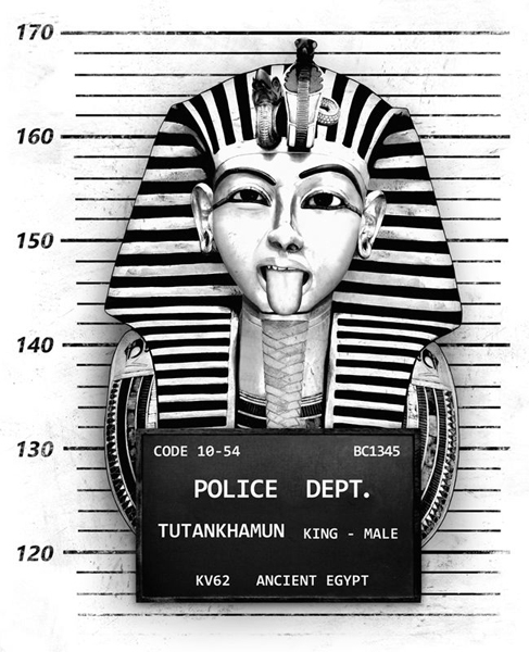 Tutankhamun Mugshot